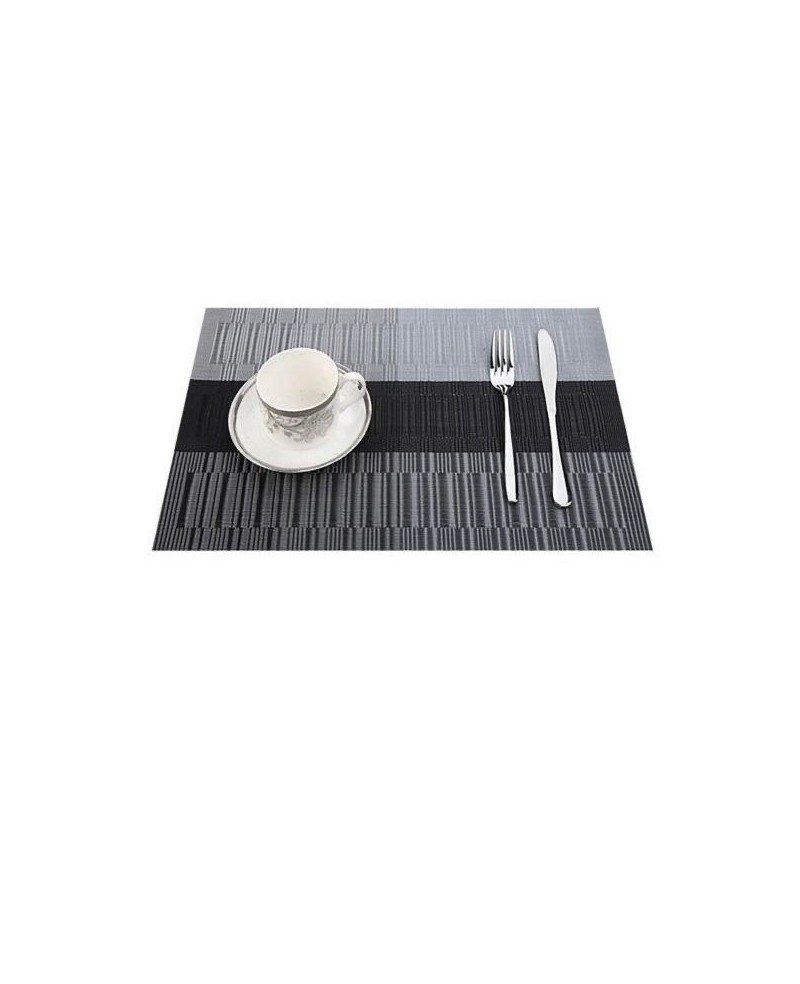 6 Set de Table Gris Foncé - 45x30cm