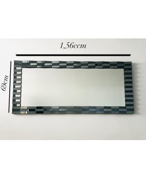 Miroir décoratif zigzag - 156x69cm
