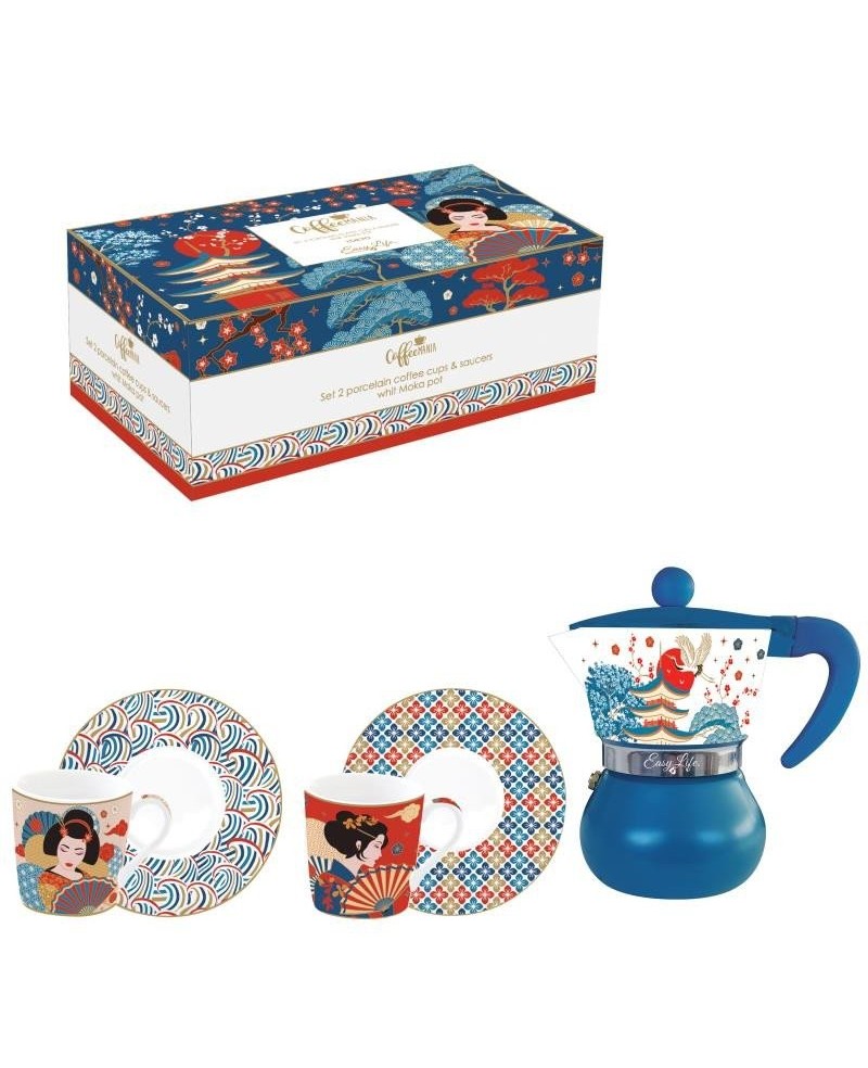 Coffret Cafetière avec 2 tasses à café - TOKYO