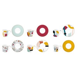 Coffret de 6 Tasses à Café PICASSO