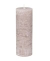 Bougie Rose Pale Cylindrique - H20cm