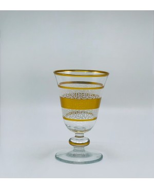 Coffret de 6 verres sur pied Doré