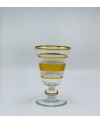 Coffret de 6 verres sur pied Doré