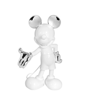  Statut Mickey Mouse Blanc et Argenté - 30cm