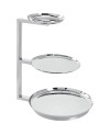 Serviteur 3 Etages en Inox
