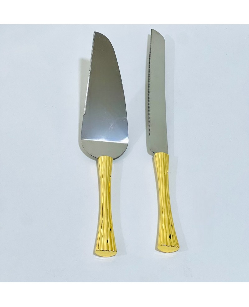 Coffret Pèle et Couteau - Inox doré