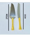 Coffret Pèle et Couteau - Inox doré