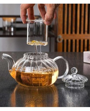 Théière en Verre avec Filtre en Verre - 1.2L