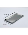 Plat Rectangulaire Large de Présentation en Inox