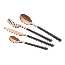 Ensemble de Couverts 24PCS Noir - NEVA