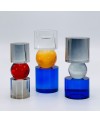 3 Bougeoirs en Crystal