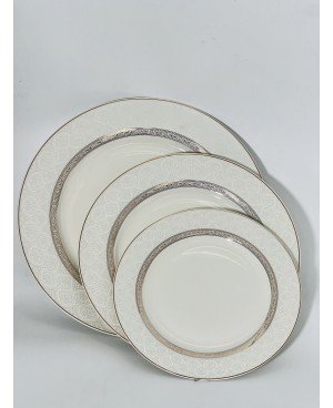 Service de Table 18pcs - Blanc Chic
