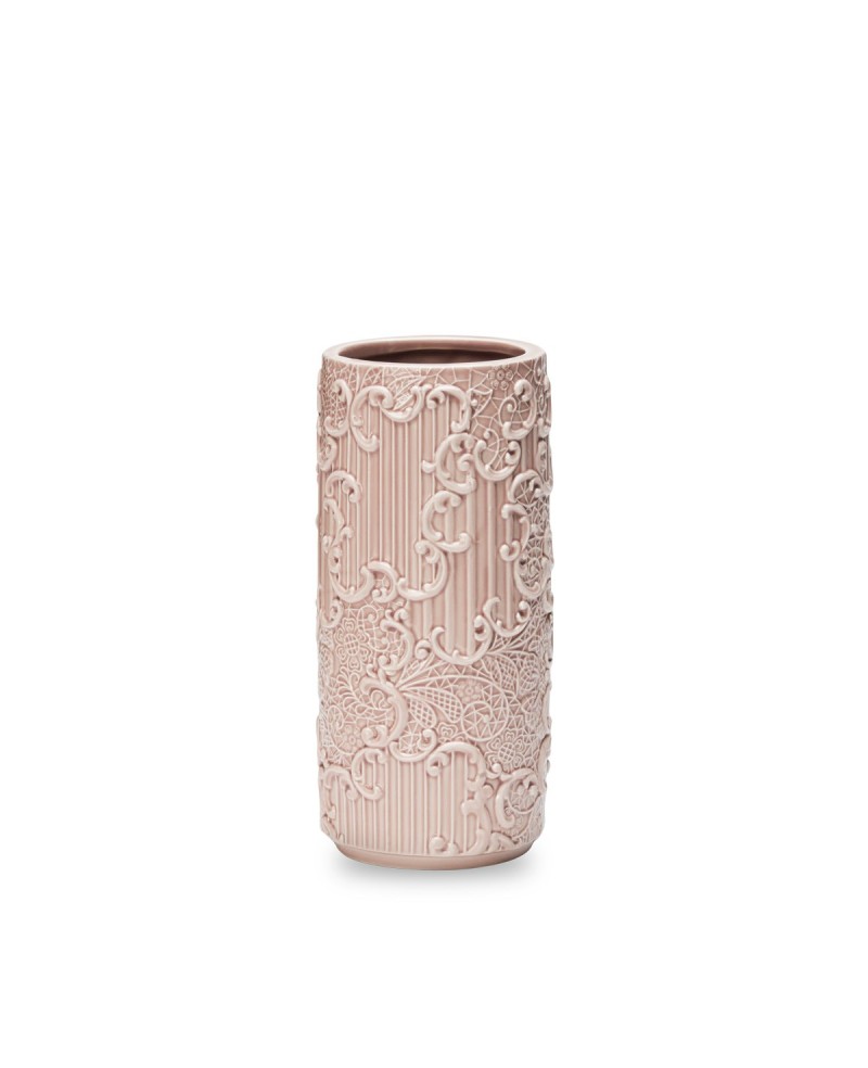 Vase Dentelle Rose - MM