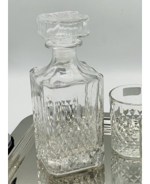 Coffret de Carafe avec 6 verres - Cristalline