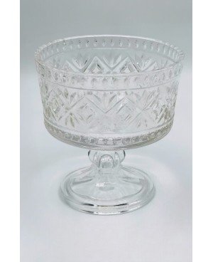 Coupe sur Pied en Cristalline - 15x15cm