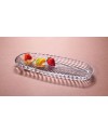 Plat Long oval en Cristalline 39x14cm