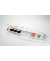 Plat Long oval en Cristalline 39x14cm
