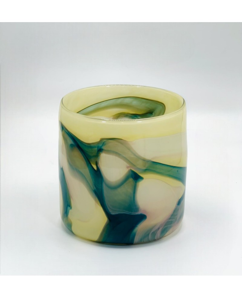 Vase en verre Soufflé Cylindrique - 17cm