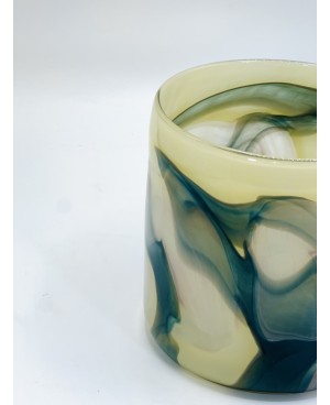 Vase en verre Soufflé Cylindrique - 17cm