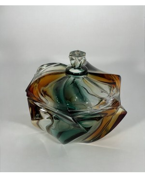 Bonbonnière en Cristal Colorie - GM
