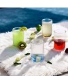 Set de 6 verres Long Strié - 430ml