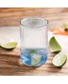 Set de 6 verres Long Strié - 430ml