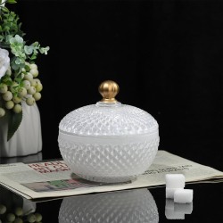 Bougie Parfumée En Bonbonnière Cristalline - Blanche