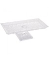 Plat sur pied en Cristalline - 34x16cm