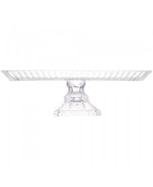 Plat sur pied en Cristalline - 34x16cm