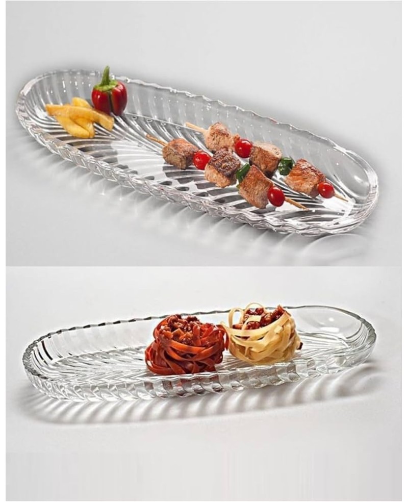 Plat Long Ovale en Cristalline - 30x10cm Plat Long Ovale en Cristalline - 30x10cm