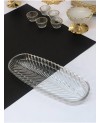 Plat Long Ovale en Cristalline - 30x10cm