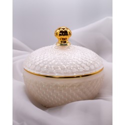 Bougie Parfumée En Bonbonnière Cristalline - Blanche
