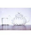 Théière en Verre Striée avec filtre - 800ml