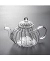 Théière en Verre Striée avec filtre - 800ml