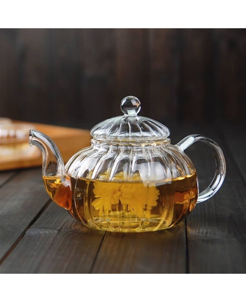 Théière en Verre Striée avec filtre - 1L