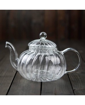 Théière en Verre Striée avec filtre - 1L