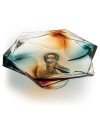Plat sur pied en Cristal Colorie