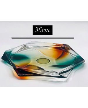 Plat de Présentation en Cristal Colorie - 36cm