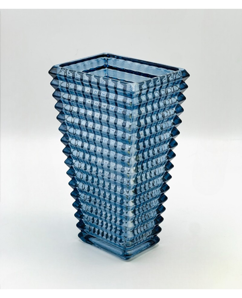 Vase en Cristalline Bleu
