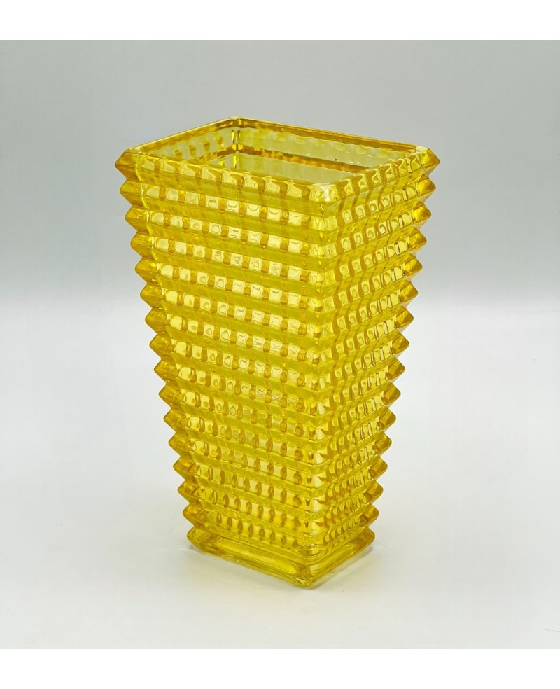 Vase en Cristalline Jaune