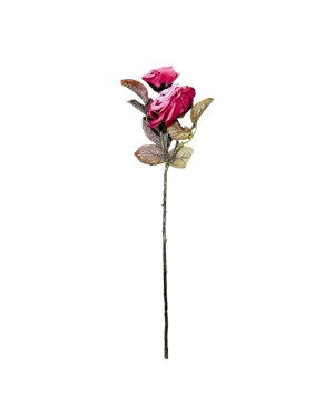  Fleur Artificielle Rose - H 53cm