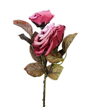 Fleur Artificielle Rose - H 53cm