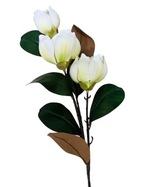  Magnolia Fleur Artificielle Blanche - H 94cm