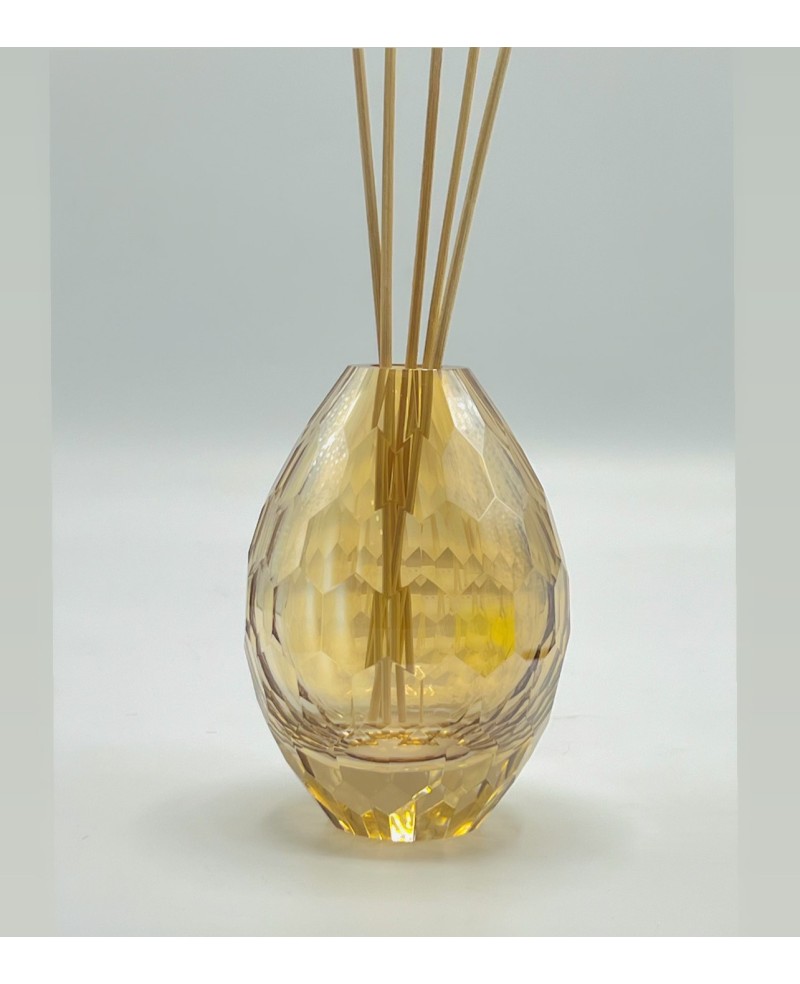 Diffuseur de parfum en Cristal Ambre Doré