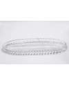 Plat Long Ovale en Cristalline - 50cm
