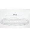Plat Long Ovale en Cristalline - 50cm