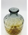 Vase en Verre Jaune Bleu - PM