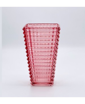  Vase en Cristalline Rose - 22.5cm