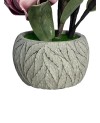 Fleur Artificielle avec Pot en Céramique - Bleu