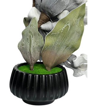Plante Artificielle avec Pot - Grise
